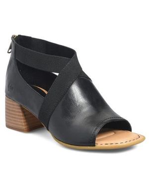 Børn Searing Stacked Heel Sandal - Black