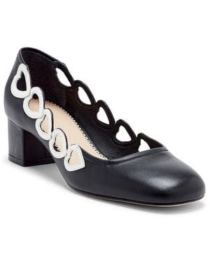 Cinq À Sept Martine Block Heel Pump - Blue