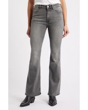 WARP+WEFT Nao High Waist Bootcut Jeans - Gray