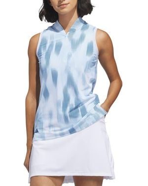 adidas Ultimate365 Tour Printed Polo - Blue