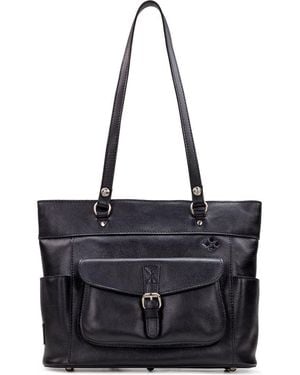 Patricia Nash Bolsena Leather Tote - Black