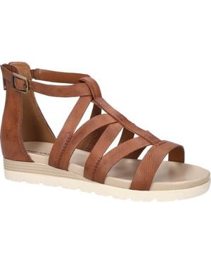 Easy Street Vila Faux Leather Sandal - Brown
