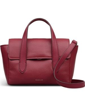 Radley Mayfair Lane Small Flapover Satchel Bag - Red