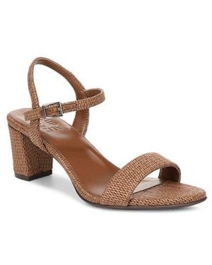 Naturalizer Bristol Block Heel Ankle Strap Sandal - Brown