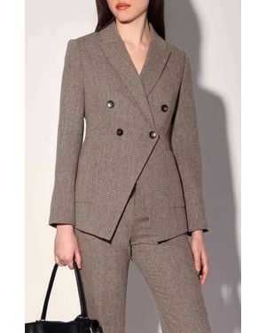 Walter Baker Sasha Double Breasted Blazer - Gray
