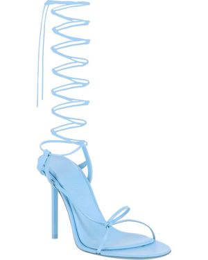 Ferragamo Ankle Wrap Sandal - Blue
