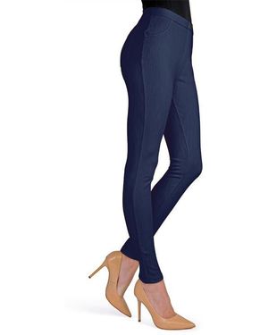 Memoi Chino Leggings - Blue