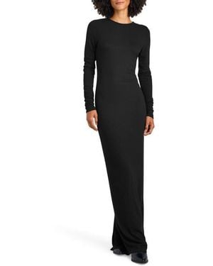 Splendid Isabella Shimmer Long Sleeve Maxi Dress - Black