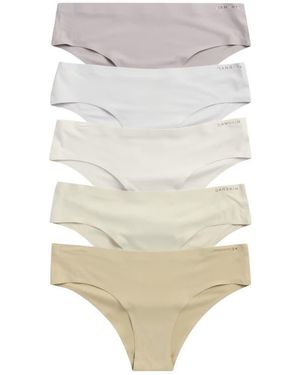 Danskin 5-Pack Microfiber Tangas - White