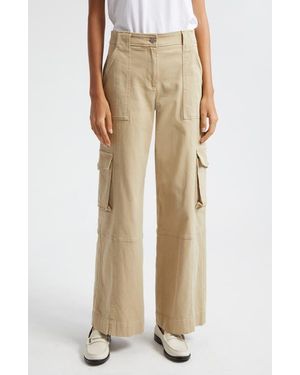 Twp Coop High Waist Cargo Pants - Natural