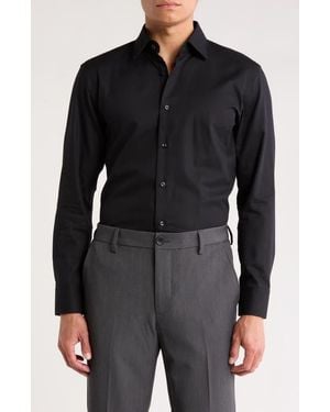 BOSS Kent Sharp Fit Cotton Dress Shirt - Black