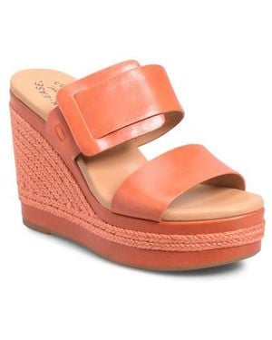 Kork-Ease Raya Espadrille Platform Wedge Slide Sandal - Pink