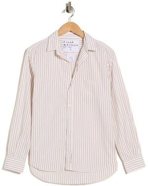 Frank & Eileen Eileen Relaxed Fit Stripe Button-Up Shirt - Pink