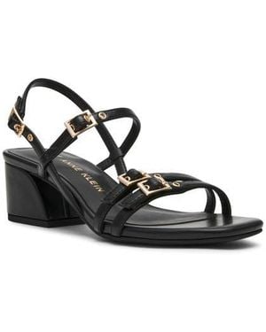 Anne Klein Maybelle Block Heel Sandal - White