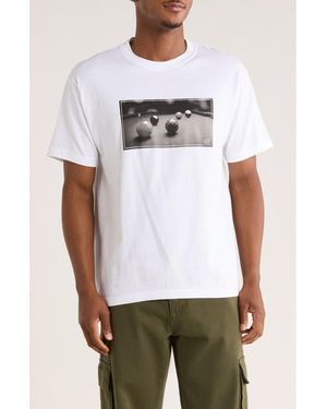 Vans Pool Table Cotton Graphic T-Shirt - White