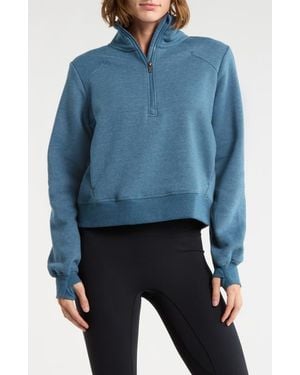 Marika Onyx Half Zip Pullover - Blue