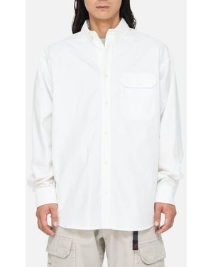 Gramicci Woven Oxford Button-Down Shirt - White