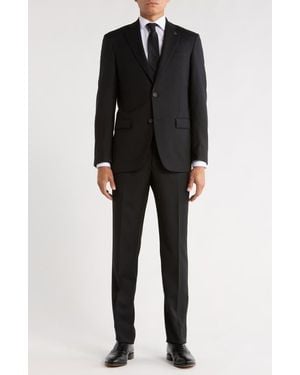 No Ordinary Joe by Ted Baker Jake Solid Wool Suit - Black