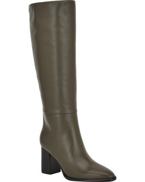 Guess Perinna Over The Knee Block Heel Boot - Green