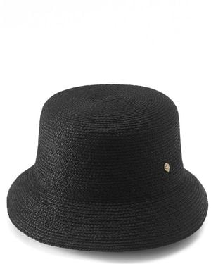 Helen Kaminski Malia Raffia Upf 50+ Bucket Hat - Black