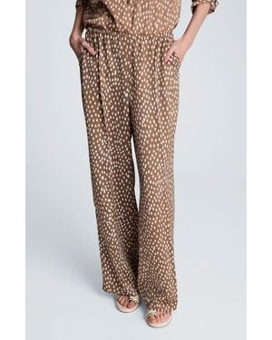 Kenneth Cole High Waist Wide Leg Pants - Multicolor