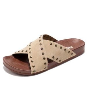 Project Cloud Brink Studded Slide Sandal - White