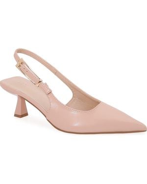 BERNESS Cassandra Slingback Kitten Heel Pump - Pink