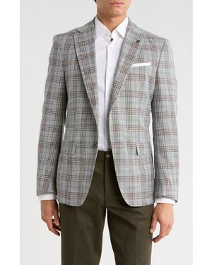 BOSS Hutson Virgin Wool Blend Sport Coat - Gray
