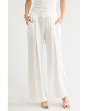 Young Fabulous & Broke Aaron Satin Pants - White