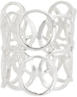 Kenneth Jay Lane Geometric Cuff Bracelet - White