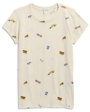 Rag & Bone All Over Nyc Patch T-Shirt - Natural
