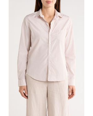 Frank & Eileen Tailored Cotton Button-Up Shirt - Pink