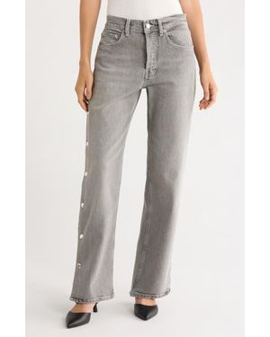 Rails Del Mar High Waist Wide Leg Boyfriend Jeans - Gray