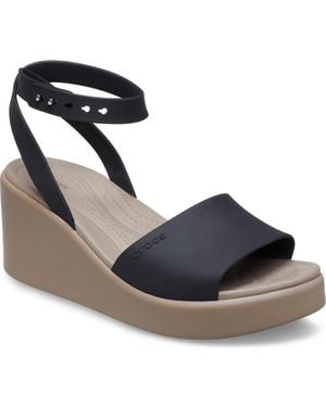 Crocs™ Brooklyn Platform Wedge Sandal - Blue
