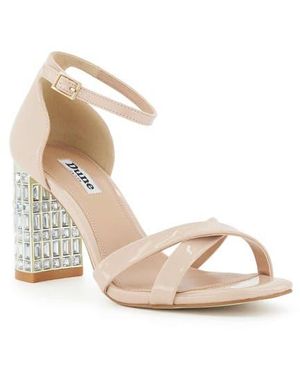 Dune Malena Square Toe Sandal - Natural