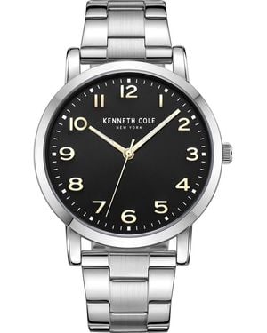 Kenneth Cole Classic 3-Hand Bracelet Watch, 43Mm - Metallic