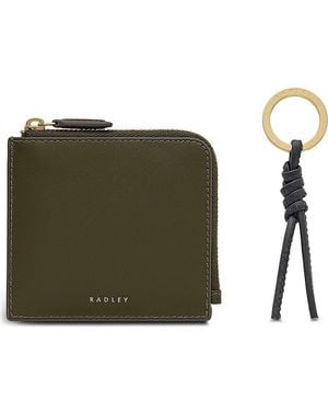 Radley Medium Chilworth Street Card Case & Key Ring Set - Green