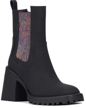 Olivia Miller Chelsea Ankle Boots Stretchy Goring - Blue