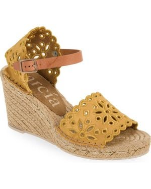 Pedro Garcia Orito Espadrille Sandal - Metallic