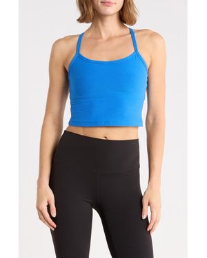 Beyond Yoga Space Dye Slim Racerback Crop Tank - Blue