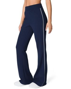 Spanx Airessentials Pique Flare Leg Pants - Blue