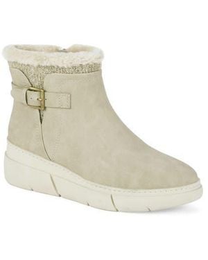 BareTraps Lanney Faux Fur Wedge Bootie - Natural