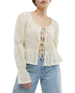 Saachi Tie Front Topper - Blue