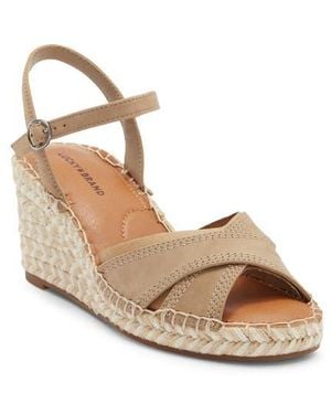 Lucky Brand Candyr Platform Wedge Sandal - Metallic