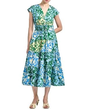 10 Crosby Derek Lam Fatima A-Line Dress - Green