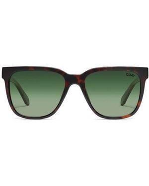 Quay Wired 54Mm Polarized Square Sunglasses - Green