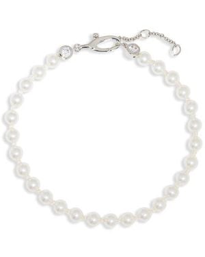 Nadri Perle Faux Pearl Bracelet - Black