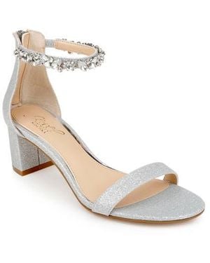 Badgley Mischka Catalina Ankle Strap Sandal - White