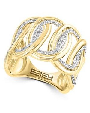 Effy 14K Diamond Ring - Metallic