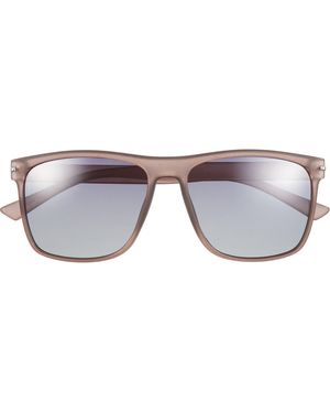 Hurley 56Mm Polarized Square Sunglasses - Gray